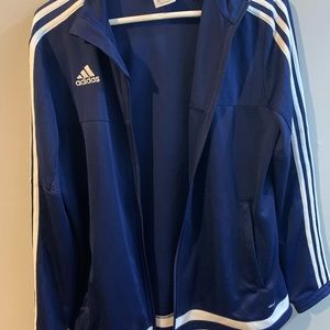 adidas athletic zip up jacket